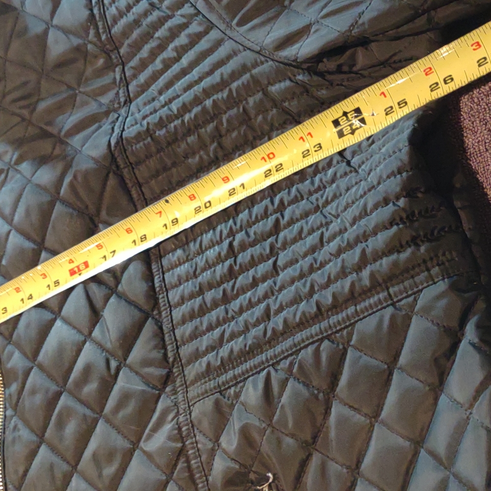 NEW Calvin Klein Women's Hooded Chevron Quilted Packable Down Jacket 3X - Picture 7 of 9